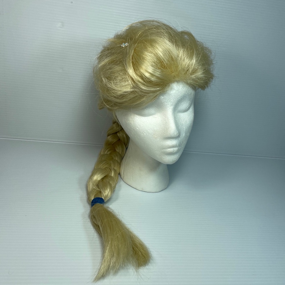 Adult Elsa Wig 18" Braid Professional Play Reenactment Cosplay Party